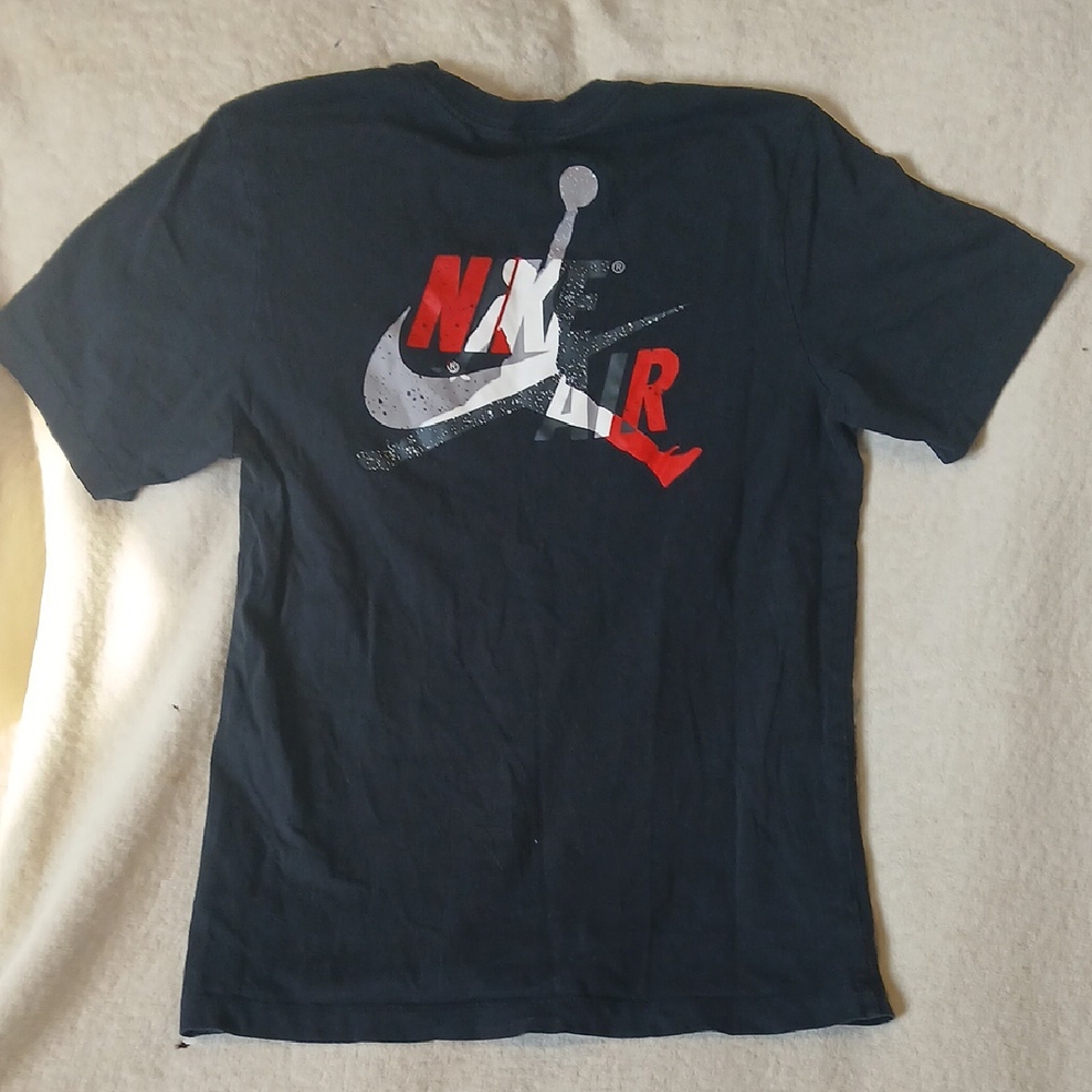 Nike Black Graphic T-Shirt Womens Air Jordan Sz Med